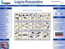 Tablet Screenshot of legris-pneumatics.com